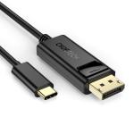 Cablu video Choetech XCP-1801 unidirectional USB-C tata la DisplayPort tata 4K @60Hz, 1.8m, Negru