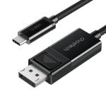 Cablu video Choetech XCP-1803 bidirectional USB-C tata la DisplayPort tata 8K @30Hz 3D, 1.8m, Negru 2 - lerato.ro