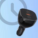 Incarcator auto Choetech TC0024, USB si 2x USB-C, 160W, Negru 4 - lerato.ro