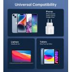 Incarcator retea Choetech PD6052, USB/USB-C, 35W, Display, Alb 9 - lerato.ro