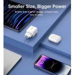 Incarcator retea Choetech PD6052, USB/USB-C, 35W, Display, Alb 4 - lerato.ro