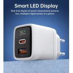 Incarcator retea Choetech PD6052, USB/USB-C, 35W, Display, Alb 7 - lerato.ro