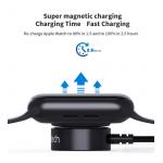 Cablu pentru incarcare wireless Choetech T319 compatibil cu Apple Watch, 5W, USB-C, Lungime cablu 1m, Negru 11 - lerato.ro