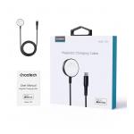 Cablu pentru incarcare wireless Choetech T319 compatibil cu Apple Watch, 5W, USB-C, Lungime cablu 1m, Negru 6 - lerato.ro