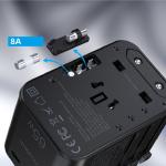 Incarcator rapid retea Choetech PD5009 GaN 2x USB-C 1x USB Power Delivery 65W 5A, Negru 6 - lerato.ro