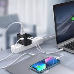 Incarcator rapid retea Choetech PD5009 GaN 2x USB-C 1x USB Power Delivery 65W 5A, Negru 5 - lerato.ro