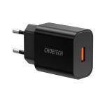 Incarcator rapid retea Choetech Q5003 USB Power Delivery 18W 3A, Negru 4 - lerato.ro