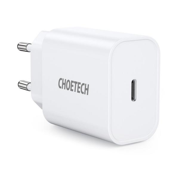 Incarcator retea Choetech Q5004 V4 USB-C Power Delivery 20W 3A, Alb