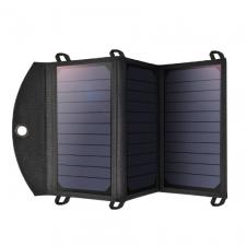 Panou solar fotovoltaic pliabil Choetech SC001, 19W, 2x USB 2.4A, Negru