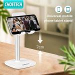Suport universal tableta si telefon Choetech H035, Compatibil cu dispozitive de maxim 9.7 inch, Ajustabil, Alb 12 - lerato.ro