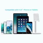 Suport universal tableta si telefon Choetech H035, Compatibil cu dispozitive de maxim 9.7 inch, Ajustabil, Alb 21 - lerato.ro