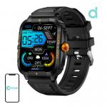 Ceas smartwatch Colmi P76, 430 mAh, Bluetooth 5.3, Negru/Portocaliu 3 - lerato.ro
