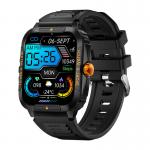 Ceas smartwatch Colmi P76, 430 mAh, Bluetooth 5.3, Negru/Portocaliu 2 - lerato.ro