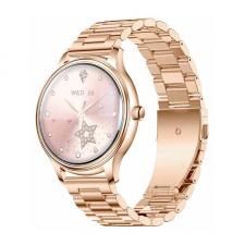 Ceas smartwatch Colmi L28, Curea din otel, Display 1.32 inch, Autonomie 7 zile, 200 mAh, Bluetooth 5.2, IP68, Gold