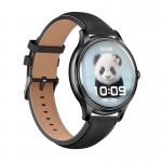 Ceas smartwatch Colmi L28, Curea din silicon + piele, Display 1.32 inch, Autonomie 7 zile, 200 mAh, Bluetooth 5.2, IP68, Negru 3 - lerato.ro
