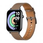 Ceas smartwatch Colmi C28, Curea din piele, Display 1.93 inch, Autonomie 7 zile, 230 mAh, Bluetooth 5.3, IP6X, Negru / Maro 4 - lerato.ro