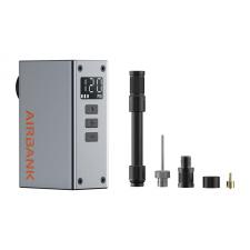 Mini pompa electrica pentru bicicleta Cycplus AS220 Pro Pocket 2 Pro Airbank, 120 PSI, 420 mAh, USB-C, Silver