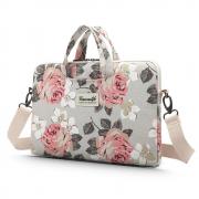 Geanta universala laptop 13/14 inch Canvaslife Briefcase White Rose