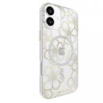 Carcasa Case-Mate Floral Gems MagSafe compatibila cu iPhone 16 Plus Gold 3 - lerato.ro