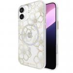 Carcasa Case-Mate Floral Gems MagSafe compatibila cu iPhone 16 Plus Gold 8 - lerato.ro