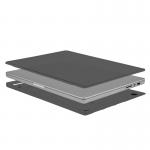 Carcasa laptop Mate HardShell compatibila cu MacBook Pro 14 inch (2021), Transparent / Gri 3 - lerato.ro