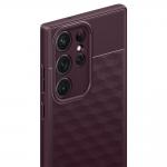 Carcasa Caseology Parallax compatibila cu Samsung Galaxy S23 Ultra Burgundy 7 - lerato.ro