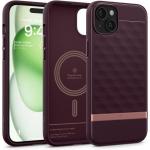 Carcasa Caseology Parallax MagSafe compatibila cu iPhone 15 Burgundy 5 - lerato.ro