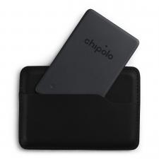 Dispozitiv anti pierdere tip card Chipolo CARD Spot, Autonomie 2 ani, Localizare prin aplicatia Apple Find My, Bluetooth, IPX5, Negru