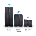 Set 3 roti pentru masaj si relaxarea spatelui Chirp Wheel Plus Pack, Reduc tensiunea musculara, Imbunatatesc circulatia locala, flexibilitatea si postura, Negru 3 - lerato.ro