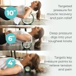 Set 3 roti pentru masaj si relaxarea spatelui Chirp Wheel Plus Pack, Reduc tensiunea musculara, Imbunatatesc circulatia locala, flexibilitatea si postura, Negru 5 - lerato.ro
