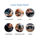 Dispozitiv profesional pentru relaxarea picioarelor Chirp RPM, 5 niveluri de intensitate, 44 puncte individuale de masaj, Autonomie 2h, USB-C, Negru 7 - lerato.ro