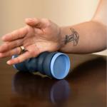 Dispozitiv profesional pentru relaxarea incheiturilor si antebratelor, Chirp XR Wrist Roller, Navy Blue 3 - lerato.ro