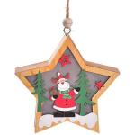 Lampa de Craciun, Ren Craciun, Lemn, Forma Stea, Graphics 2 - lerato.ro