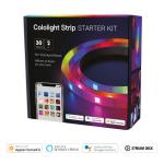 Banda LED Cololight Strip Starter Kit, Lungime 2m, 30 LED/m, Control vocal, Iluminare RGB, Wi-Fi, IP65, Cablu USB inclus, Alb 12 - lerato.ro