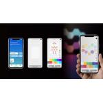 Kit Cololight Plus, 1x baza, 3x module iluminat, 3x conectori, 1x controller, RGBW, Control aplicatie / vocal, Wi-Fi, Alimentare USB, Alb 5 - lerato.ro