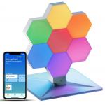 Kit Cololight Plus, 1x baza, 7x module iluminat, 7x conectori, 1x controller, RGBW, Control aplicatie / vocal, Wi-Fi, Alimentare USB, Alb 2 - lerato.ro