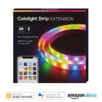 Banda LED Cololight Strip Extension, Lungime 2m, 30 LED/m, Control vocal, Iluminare RGB, Wi-Fi, IP65, Alb 11 - lerato.ro