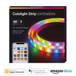 Banda LED Cololight Strip Extension, Lungime 2m, 60 LED/m, Control vocal, Iluminare RGB, Wi-Fi, IP65, Alb 11 - lerato.ro