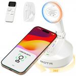 Stand birou Comitok Mota, Compatibil MagSafe, Unghi ajustabil, Baterie 2550mAh, Port USB-C, Alb 3 - lerato.ro