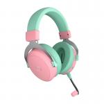 Casti gaming Cooler Master CH351-MC, Microfon, Conector USB-C, Driver 50mm, Bluetooth 5.4, 30 ore autonomie, Verde/Roz 8 - lerato.ro