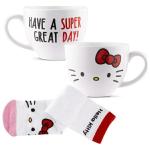 Set cadou Coriex Hello Kitty, Cana ceramica si sosete universale, 340ml, Graphics 3 - lerato.ro