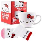Set cadou Coriex Hello Kitty, Cana ceramica si sosete universale, 340ml, Graphics 2 - lerato.ro