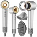 Uscator de par COSHARE SuperFlow1 PRO HD10E, 1600W, 3 viteze, 4 trepte temperatura, 12 moduri de utilizare, Functie ionica, Silver 7 - lerato.ro