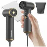 Uscator de par COSHARE SuperMini HP10E, 800W, 2 viteze, 8 moduri de utilizare, Control temperatura, Grafit 6 - lerato.ro