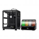 Imprimanta 3D Creality K2 SE Combo, Viteza maxima 500 mm/s, Nivelare automata, FDM, Modul CFS inclus in pachet, Negru 3 - lerato.ro