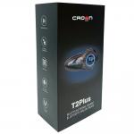 Intercom motocicleta Crown C200 Mesh, 6 utilizatori, Bluetooth 5.2, 1000mAh, IP67, Negru 5 - lerato.ro