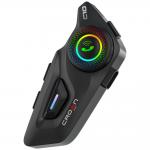 Intercom motocicleta Crown C10, Bluetooth 5.3, 1000mAh, RGB, USB-C, Negru 5 - lerato.ro