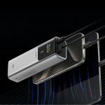 Baterie externa portabila Cuktech CKPB100PGLBL, 10000 mAh, 150W, 1x USB-C, 1x USB-A, Quick Charging, Gri 3 - lerato.ro