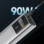 Baterie externa portabila Cuktech CKPB100PGLBL, 10000 mAh, 150W, 1x USB-C, 1x USB-A, Quick Charging, Gri 4 - lerato.ro