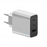 Incarcator retea Cuktech A15C-EU, 2x USB-C, 1x USB-A, 65W, Gri 2 - lerato.ro